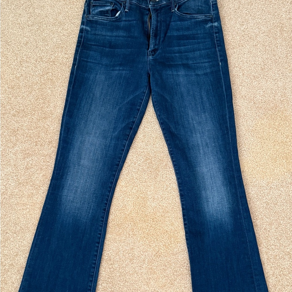 MOTHER Indigo Denim Jeans Insider Ankle